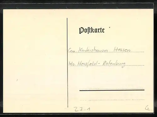 AK Heimatlied von Süss: Im Vaterlande lieb und traut...
