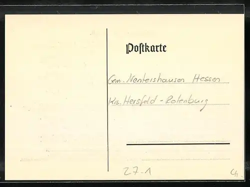 AK Wilhelm Gunkel: Heimatlied von Süss: Im Vaterlande lieb und traut...