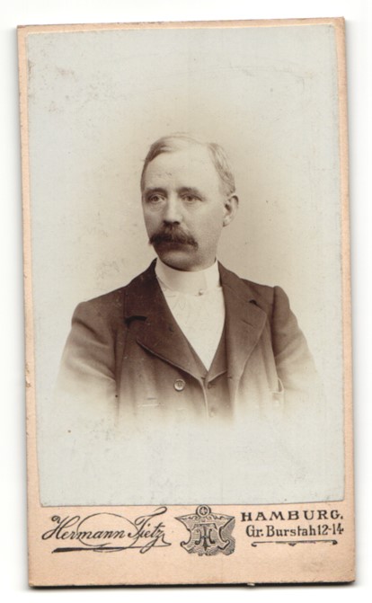 Fotografie Hermann Tietz, Hamburg, rücks. Ansicht Hamburg, Atelier Gr