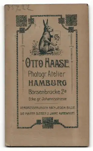 Fotografie Otto Haase, Hamburg, Portrait bürgerliche Dame mit Hochsteckfrisur und Halskette