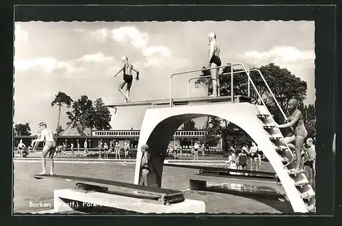 AK Borken / Westf., Im Park-Schwimmbad