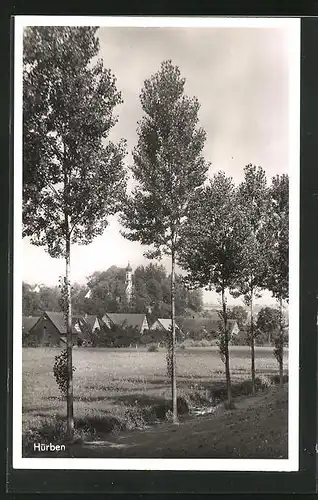 AK Hürben, Teilansicht mit Kirche