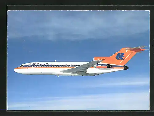AK Flugzeug Boeing-Jet 727 der Hapag-Lloyd Fluggesellschaft über den Wolken