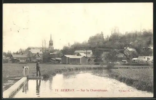 AK Bernay, Sur la Charentonne