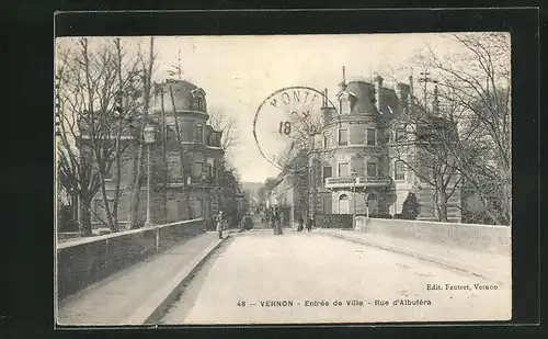 AK Vernon, Entree de Ville, Rue d'Albufera