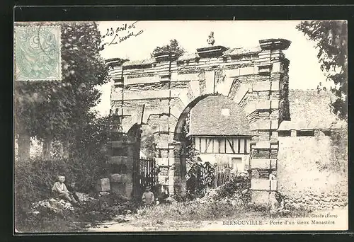 AK Bernouville, Porte d'un vieux Monastere