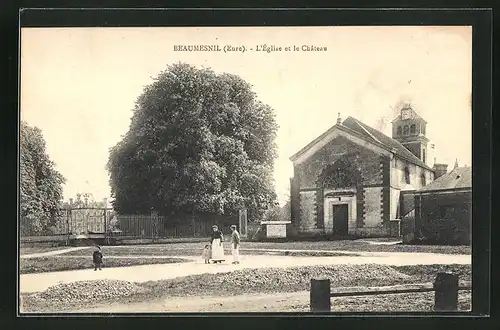 AK Beaumesnil, L'Eglise et le Chateau