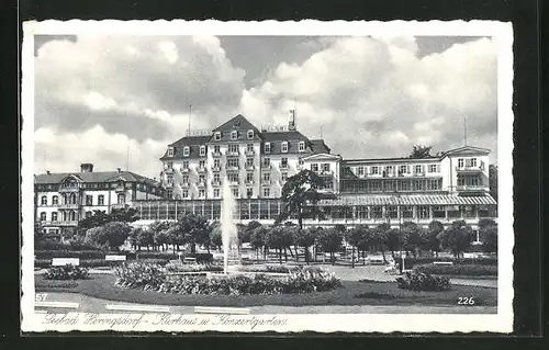 AK Heringsdorf / Seebad, Kurhaus und Konzertgarten