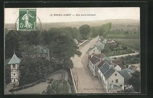 AK Le Mesnil-Aubry, Vue panoramique