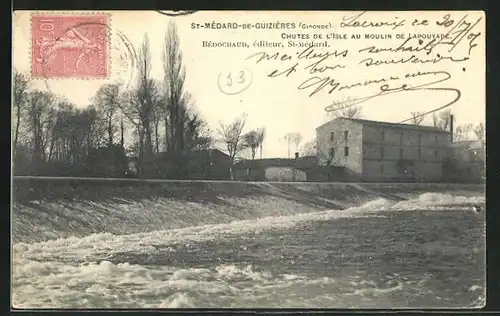 AK St-Mèdard-de-Guizières, Chutes de L`Isle au Moulin de Lapouyade