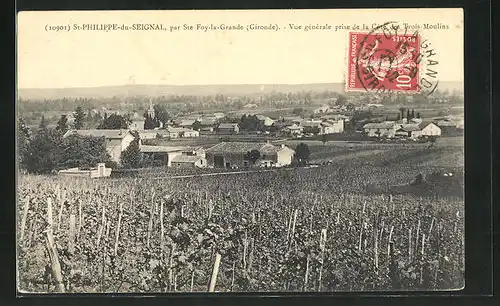 AK St-Philippe-du-Seignal, Vue Gènèrale prise de la Cote des Trois-Moulins