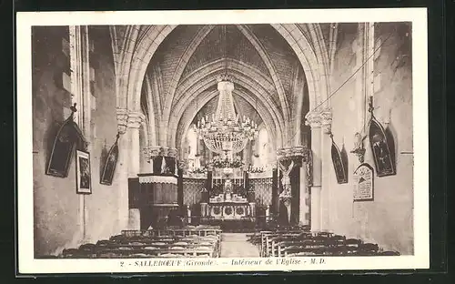 AK Sallboeuf, Interieur de l`Eglise