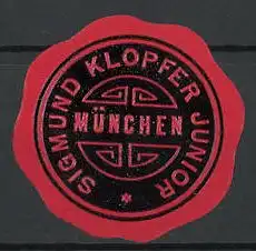 Reklamemarke München, Sigmund Klopfer Junior