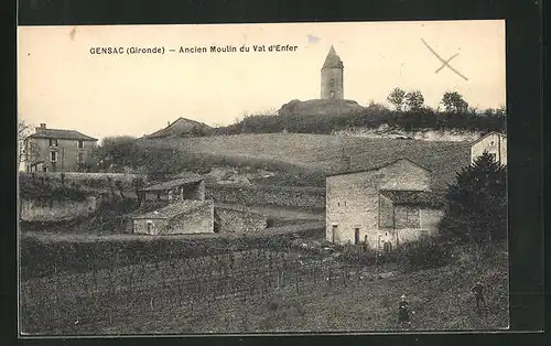 AK Gensac, Ancien Moulin du Val d'Enfer