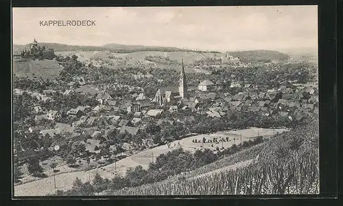 AK Kappelrodeck, Totalansicht mit Kirche