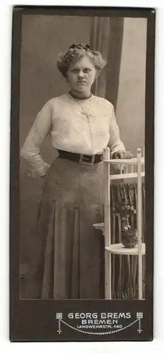 Fotografie Georg Brems, Bremen, Portrait bürgerliches Fräulein