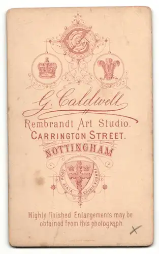 Fotografie Caldwell, Nottingham, Mann mit Halbglatze