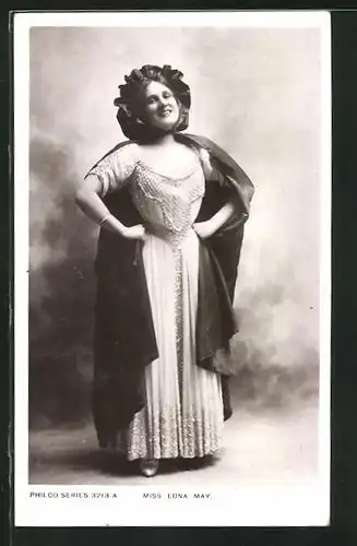 AK Portrait der Schauspielerin Miss Edna May in Kostüm