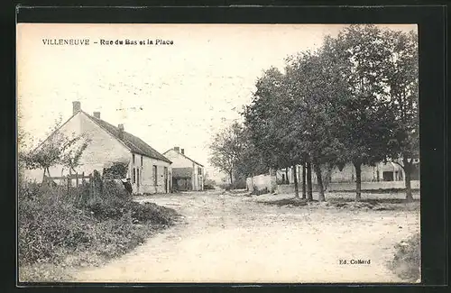 AK Villeneuve, Rue du Bas et la Place