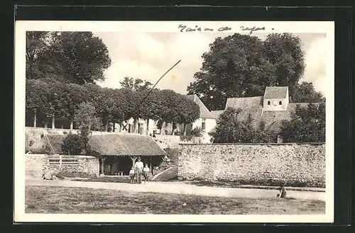 AK Goussonville, L`Église et le lavoir