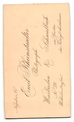 Fotografie E. Rheinstaedter, Wiesbaden, Portrait Herr mit Schnautzbart