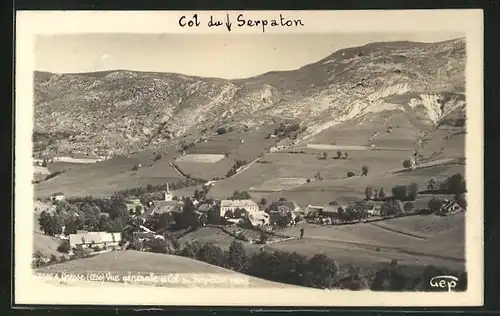 AK Gresse, Vue generale a Col du Serpaton, Totalansicht mit Bergumgebung