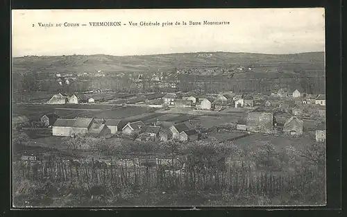 AK Vermoiron, Vue generale prise de la Butte Montmartre, Blick über den Ort