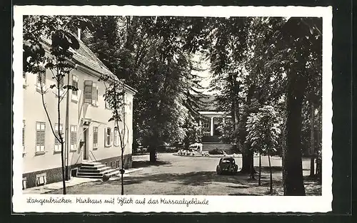 AK Langenbrücken, Kurhaus mit Blick auf das Kursaalgebäude