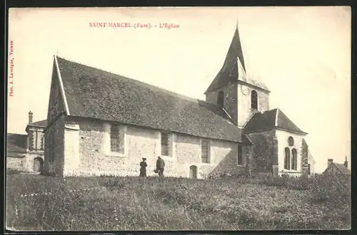 AK Saint Marcel, L'Eglise, Sicht auf die Kirche