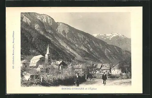 AK Bourg-D`Oisans, Vue Gènèrale et l`Èglise