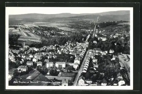 AK Bad Soden a. Taunus, Ortsansicht vom Flugzeug aus