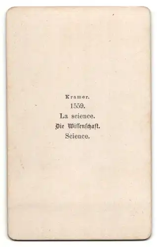Fotografie Die Wissenschaft, Relief von Kramer, Genius