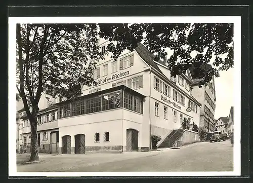 AK Hechingen / Hohenz., Gasthof zum Mohren am Schlossplatz