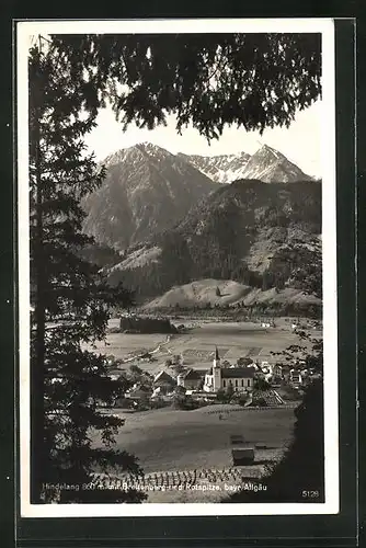 AK Hindelang, Panorama mit Breitenberg