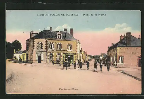 AK Mur-de-Sologne, Place de la Mairie