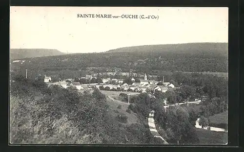 AK Sainte-Marie-sur-Ouche, Totalansicht des Ortes