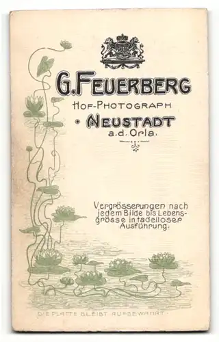 Fotografie G. Feuerberg, Neustadt, Portrait hübsche Dame in karierter Bluse