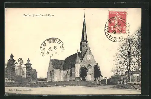 AK Baillou, Blick auf die Kirche