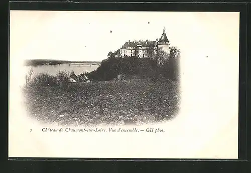 AK Chaumont-sur-Loire, Chateau, Vue d'ensemble