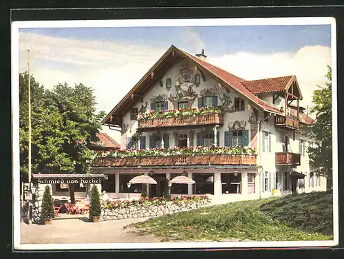 AK Kochel am See, Hotel Schmied von Kochel