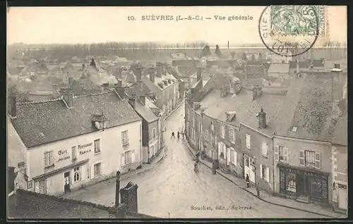 AK Suèvres, Vue générale, Blick über den Ort
