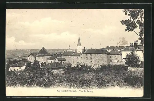 AK Cuinzier, Vue du Bourg