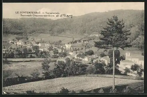 AK Le Pontempeyrat, Vue générale, Section de Craponne-sur-Arzon