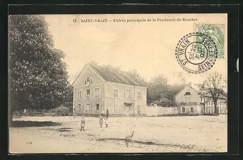 AK Saint-Vrain, entree principale de la Poudrerie du Bouchet
