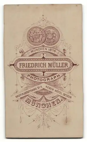 Fotografie Friedrich Müller, München, Portrait feine Dame mit Hochsteckfrisur