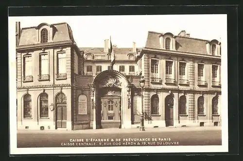 AK Paris, Caisse d'Epargne & de Prevoyance, Caisse Centrale