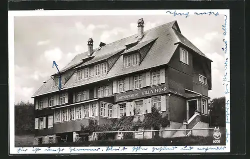 AK Falkau / Schwarzwald, Pension Villa Hosp