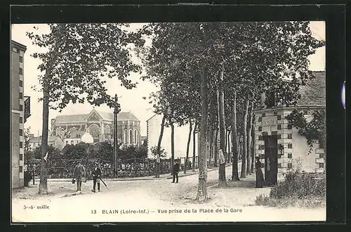 AK Blain, Vue prise de la Place de la Gare