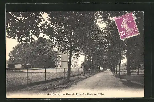 AK Marchenoir, Place du Marché, Ecole des Filles