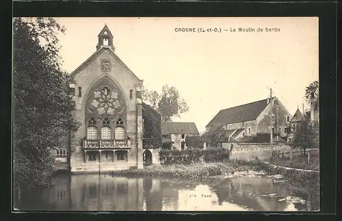 AK Crosne, Le Moulin de Senlis